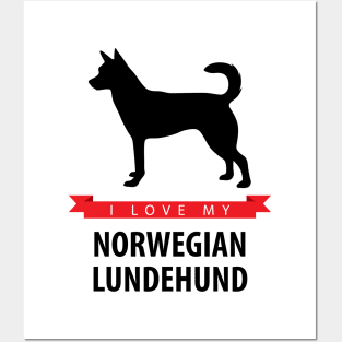 I Love My Norwegian Lundehund Posters and Art